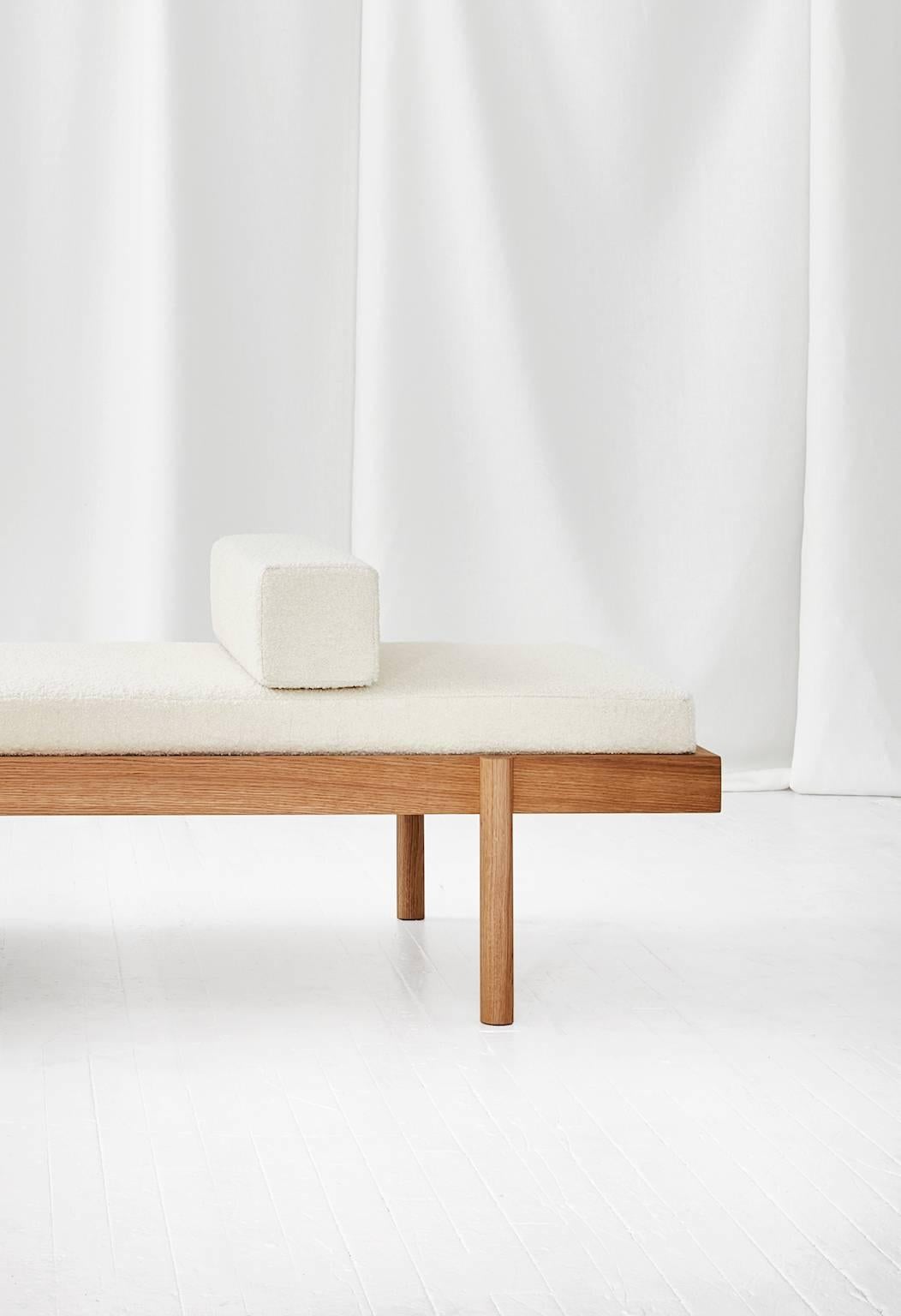 Minimalist WC2 Daybed by ASH NYC in White Oak