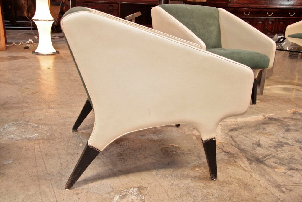 Mid-20th Century Italian Gio Ponti Lounge Chairs, 1960s