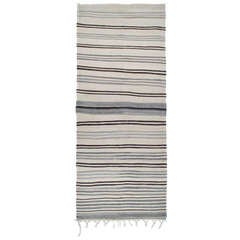 Vintage Striped Kilim Wide Runner