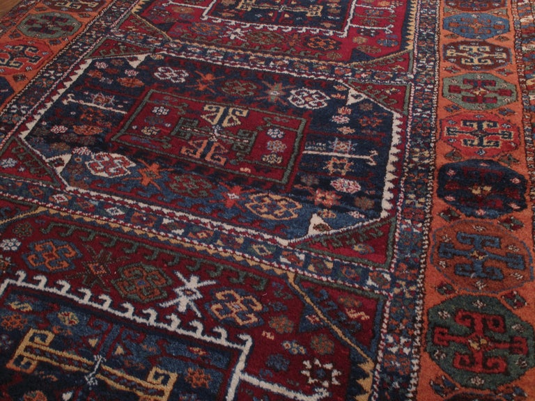 Superb Antique Kurdish Rug In Good Condition In New York, NY