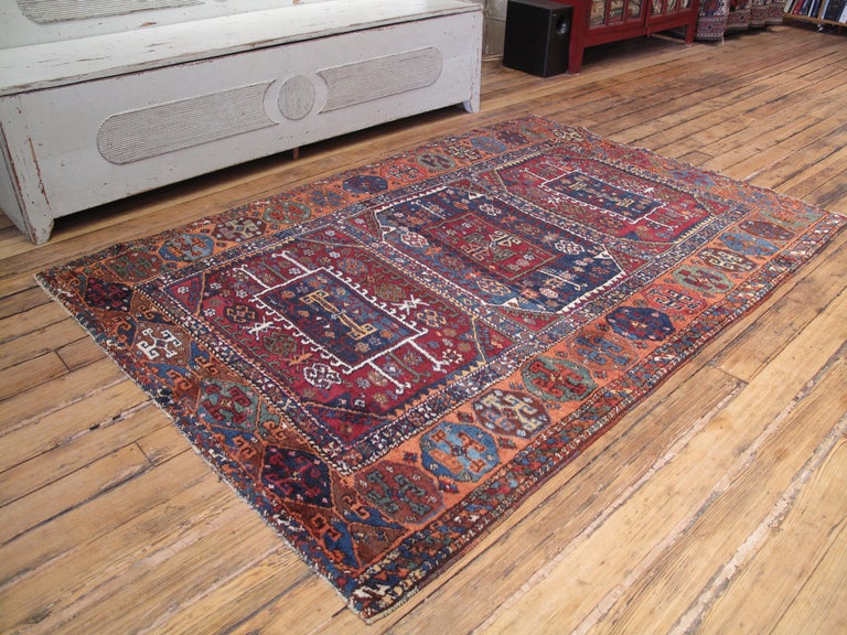 Superb Antique Kurdish rug. A superb example of Anatolian Kurdish weaving, with excellent colors and lustrous wool. Excellent interpretation of a Classic design for this type. The color palette is warmer than usual. Generous scale and design. One of