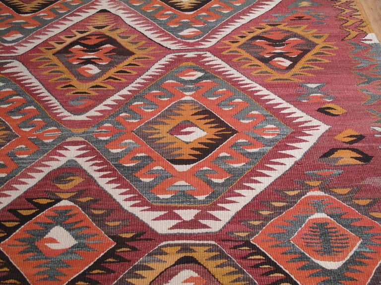 Mid-20th Century Mut Kilim Rug For Sale
