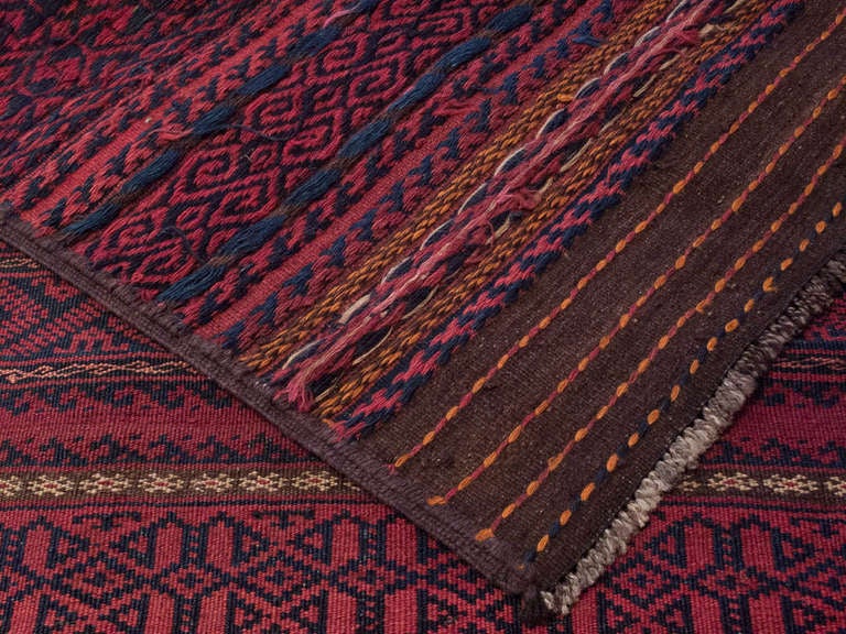 Wool Pair of Baluch Kilim Runners