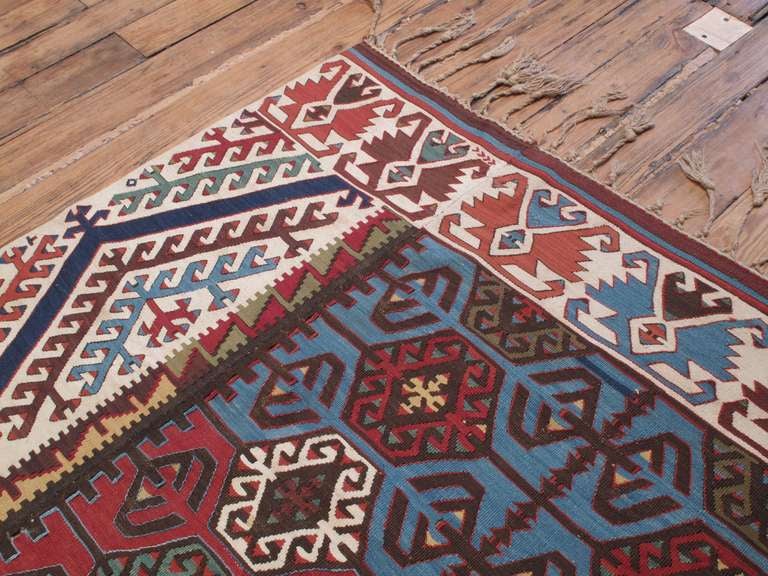 Beeindruckender antiker Konya-Kelim-Teppich (Handgewebt) im Angebot