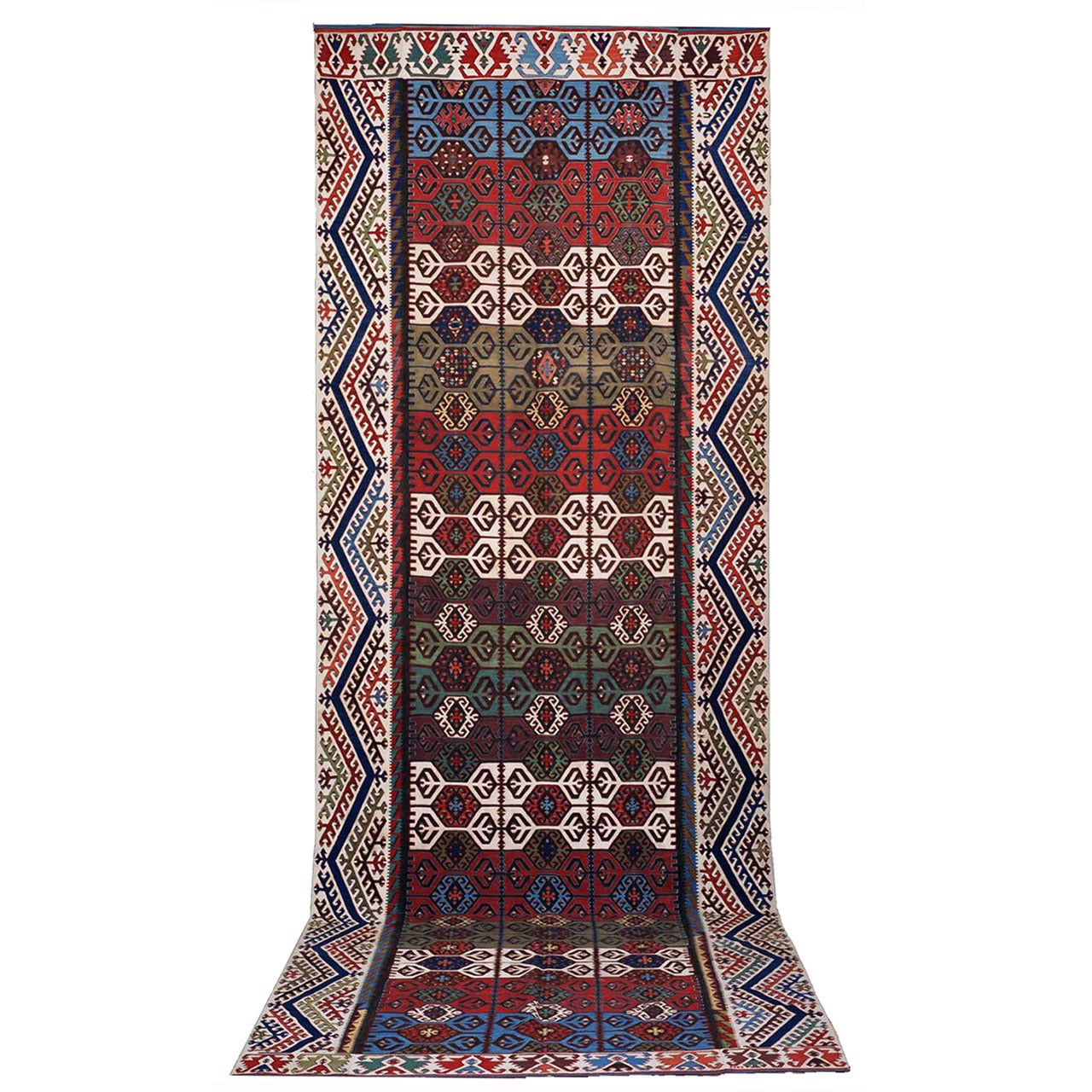 Impressive Antique Konya Kilim Rug For Sale
