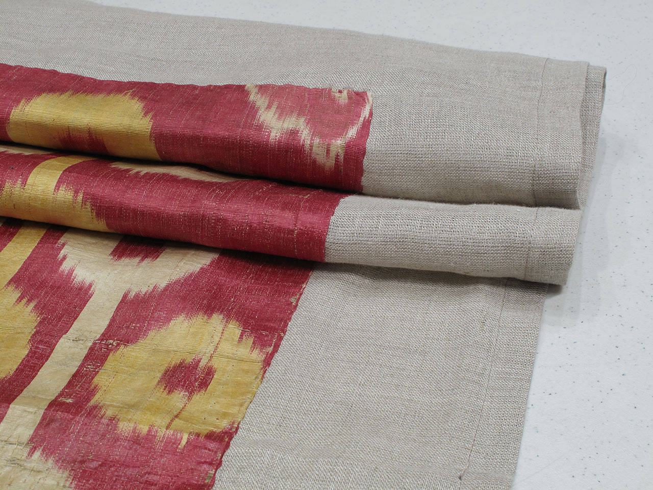 Hand-Woven Antique Silk Ikat Panel