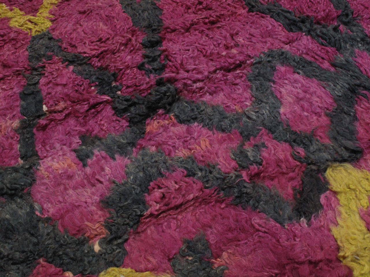 Hand-Woven Ait Bou Ichaouen Moroccan Berber Carpet For Sale