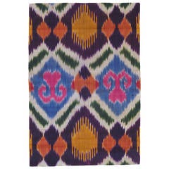 Antique Silk Ikat Panel