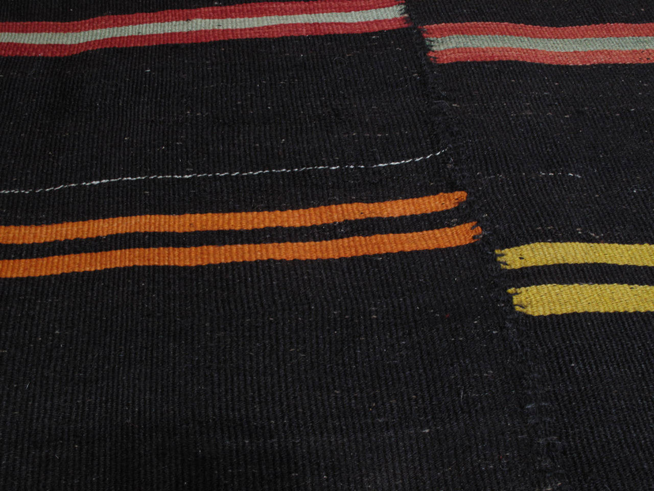 Large Kilim Rug with Bright Stripes In Good Condition In New York, NY