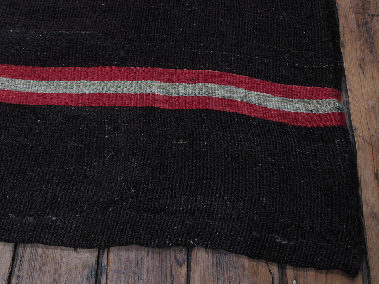Large Kilim Rug with Bright Stripes 1