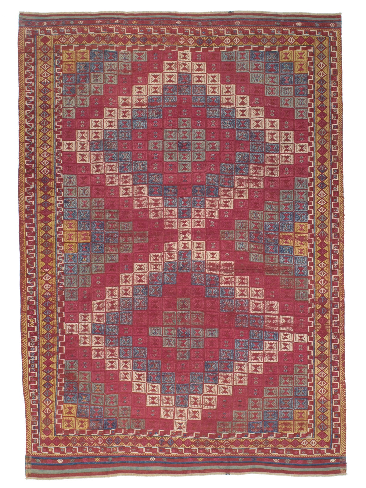 Antique Anatolian Jijim Rug