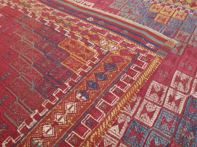 Antiker anatolischer Jijim-Teppich im Zustand „Gut“ im Angebot in New York, NY