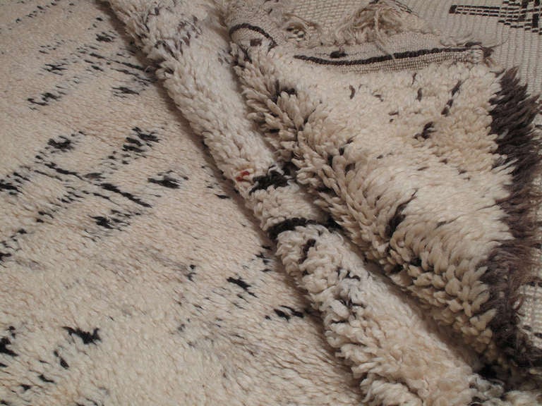 Wool Rare White Beni Mguild Rug
