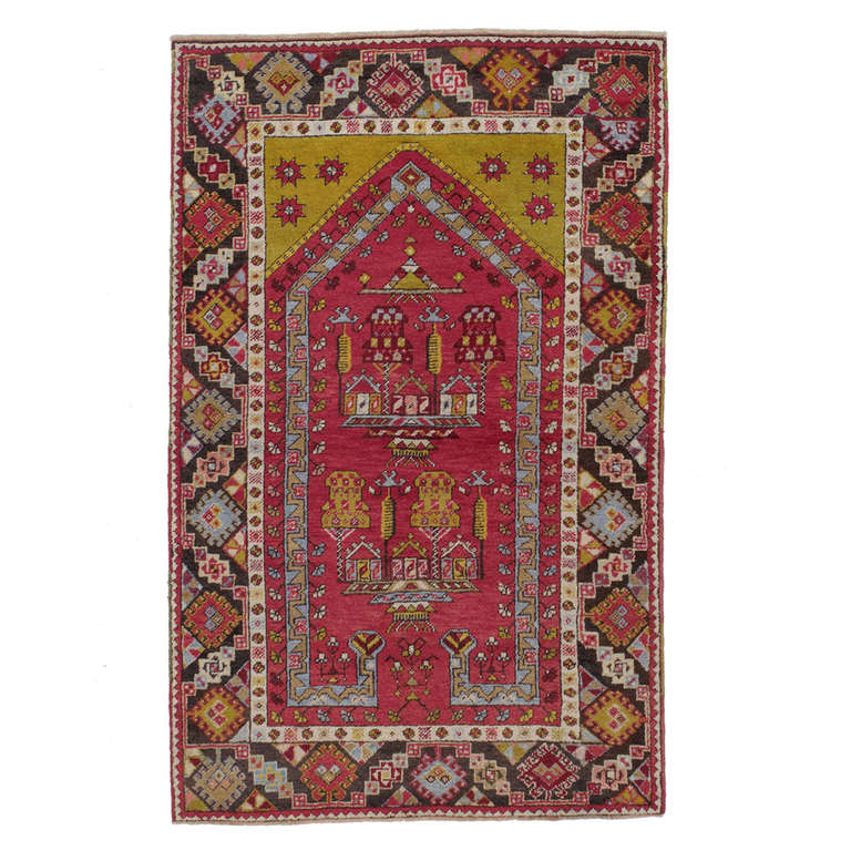 Antique Kirsehir Prayer Rug For Sale at 1stdibs