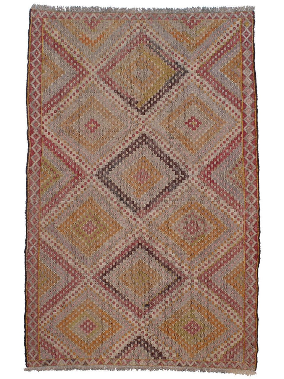 A beautiful old tribal flat-weave from Western Turkey, woven in the intricate 