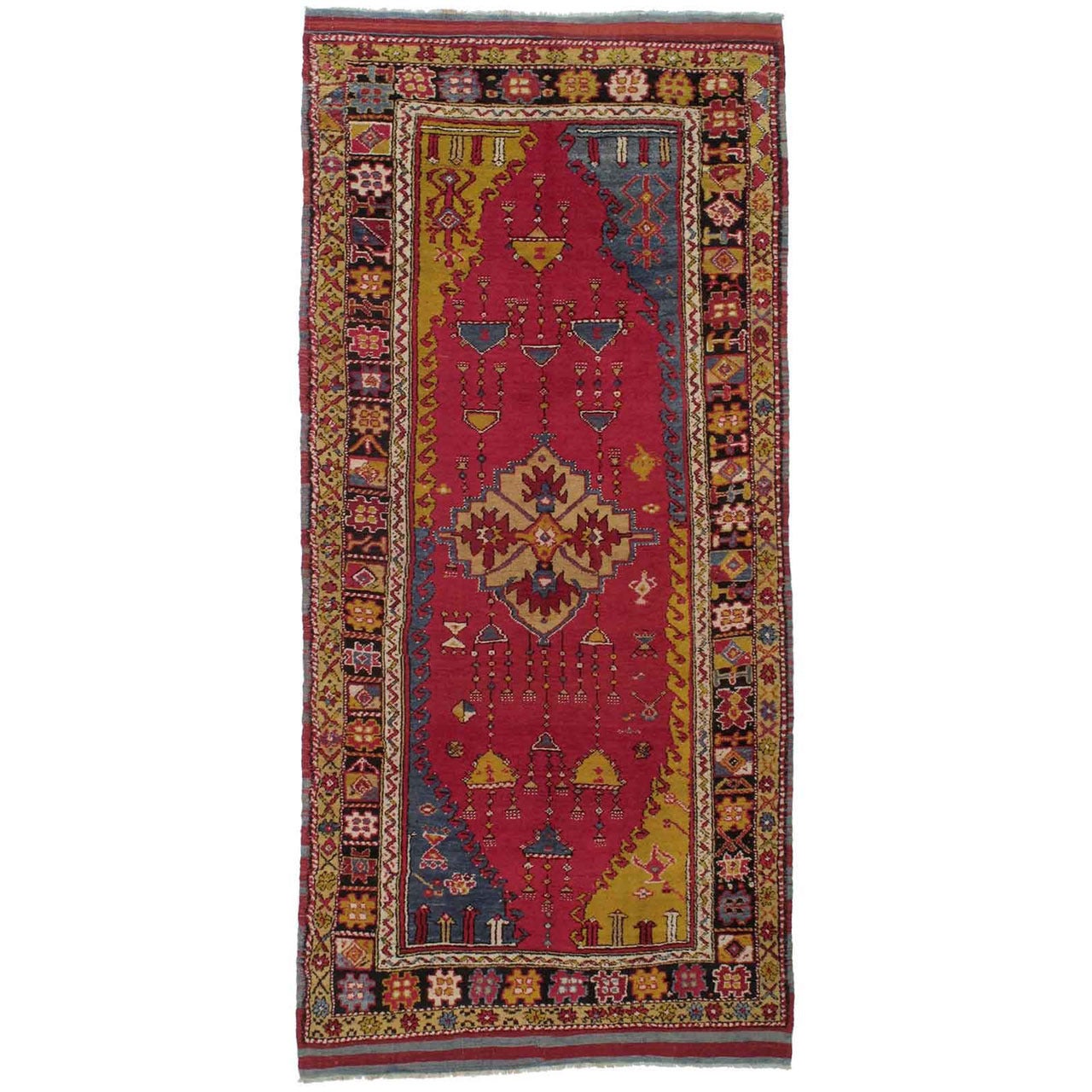 Tapis long antique d'Anatolie occidentale d'antiquités en vente