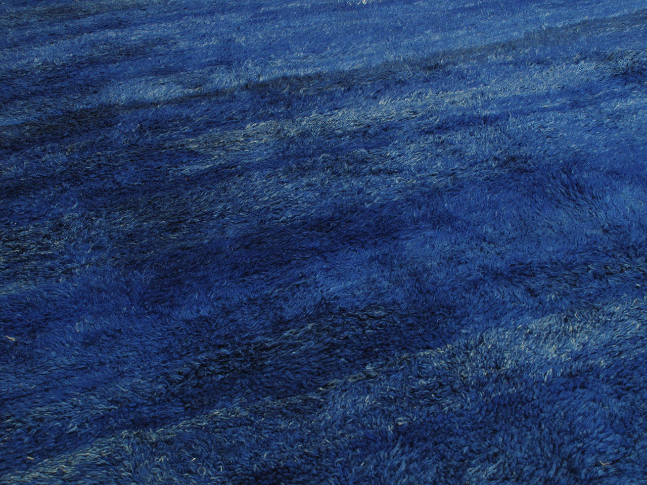 Tribal Large Blue Beni Mguild Carpet