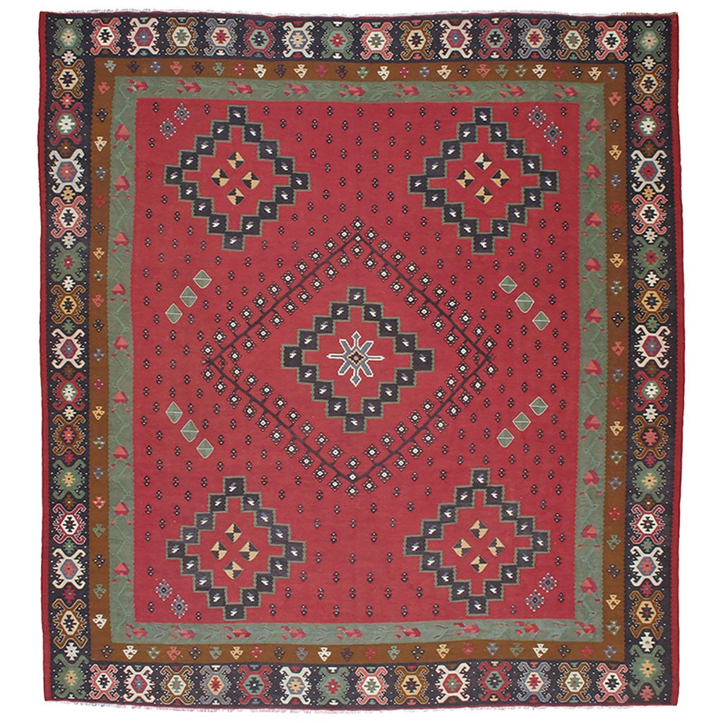 Large Balkan Kilim