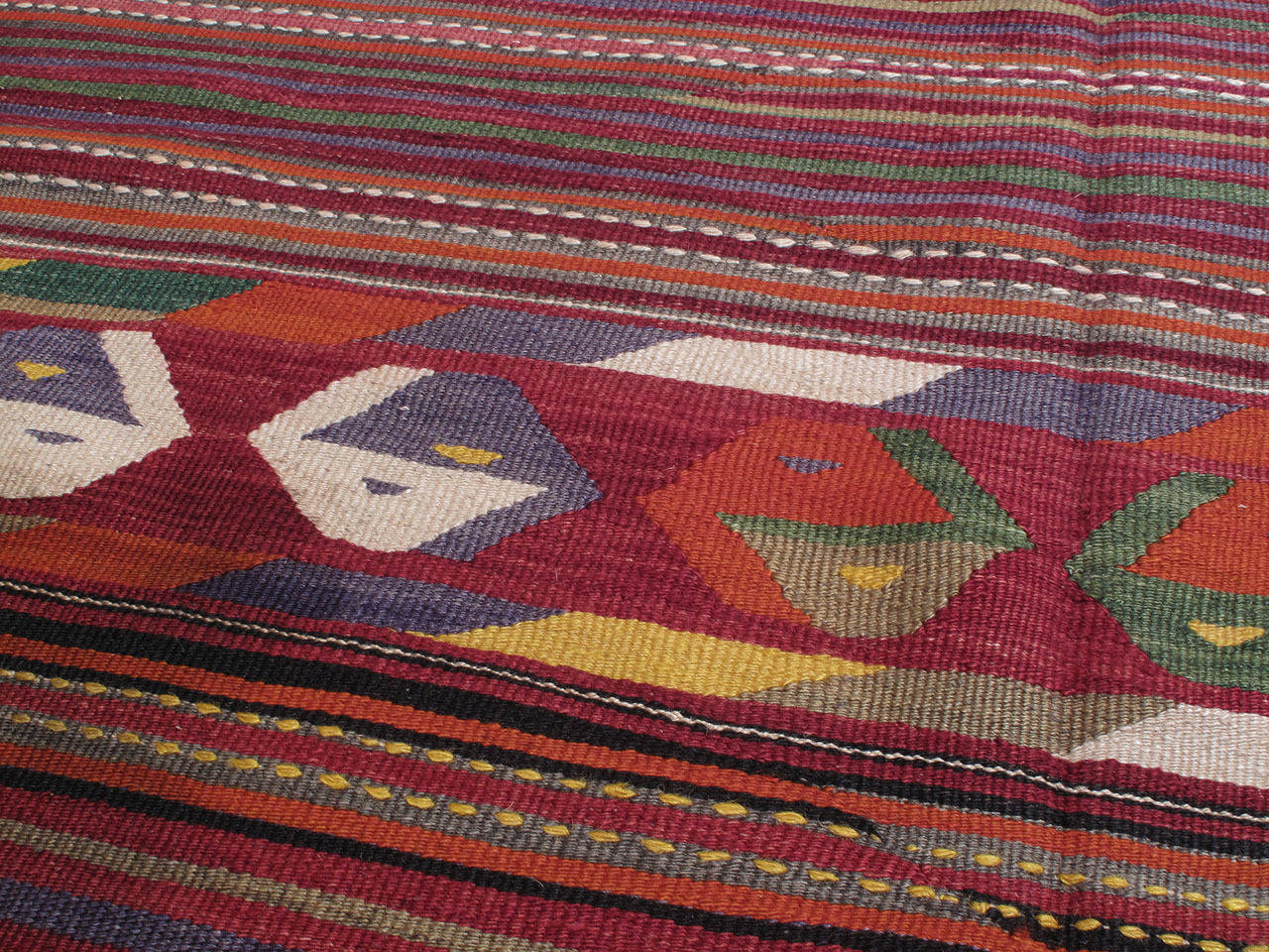 Hand-Woven Konya Kilim Rug