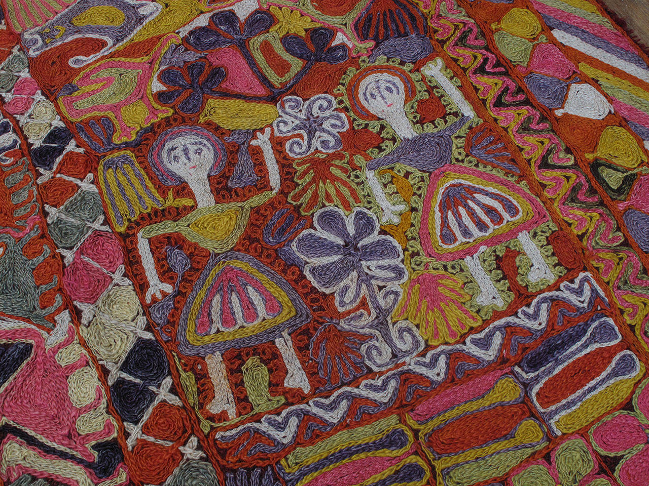Embroidered Marsh Arab Kilim