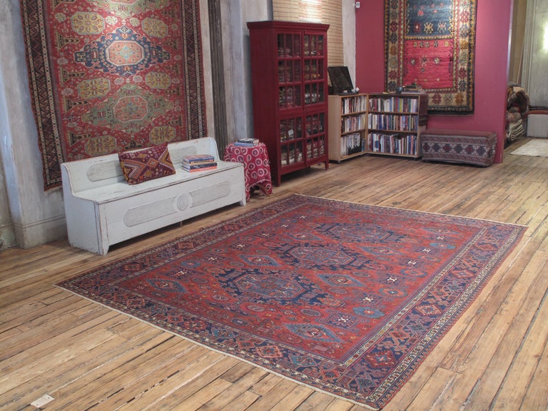 Azerbaijani Antique Sumak Carpet