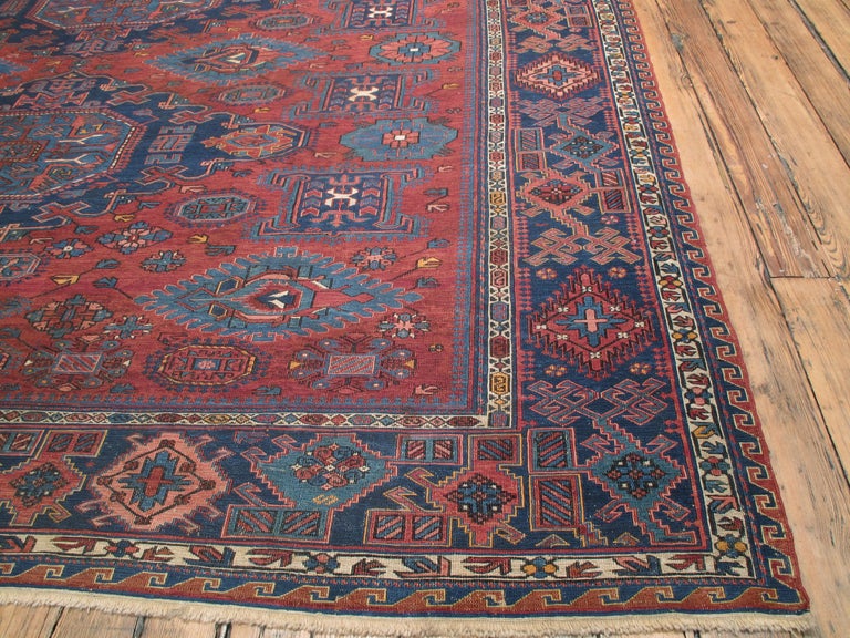 Antique Sumak Carpet In Good Condition In New York, NY