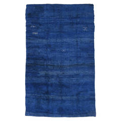 Large Blue Beni Mguild Carpet