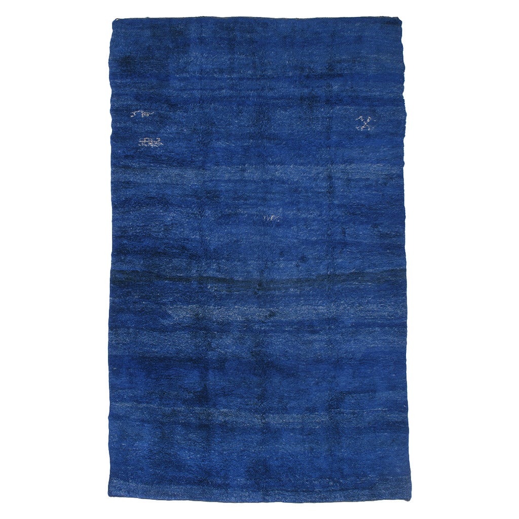 Large Blue Beni Mguild Carpet