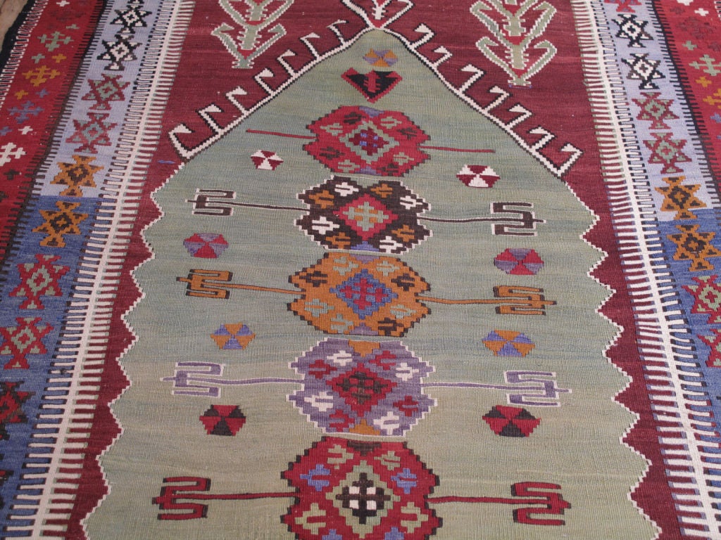 Obruk Kilim Rug In Good Condition For Sale In New York, NY