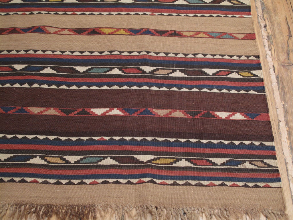 Woven Antique Shirvan Kilim Rug For Sale