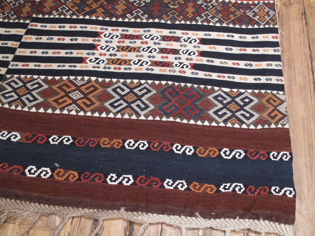 Antiker Schawak-Kilim-Teppich (Türkisch) im Angebot
