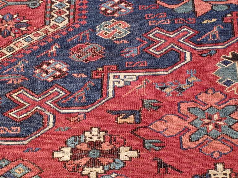 Superb Antique Sumak Rug 1