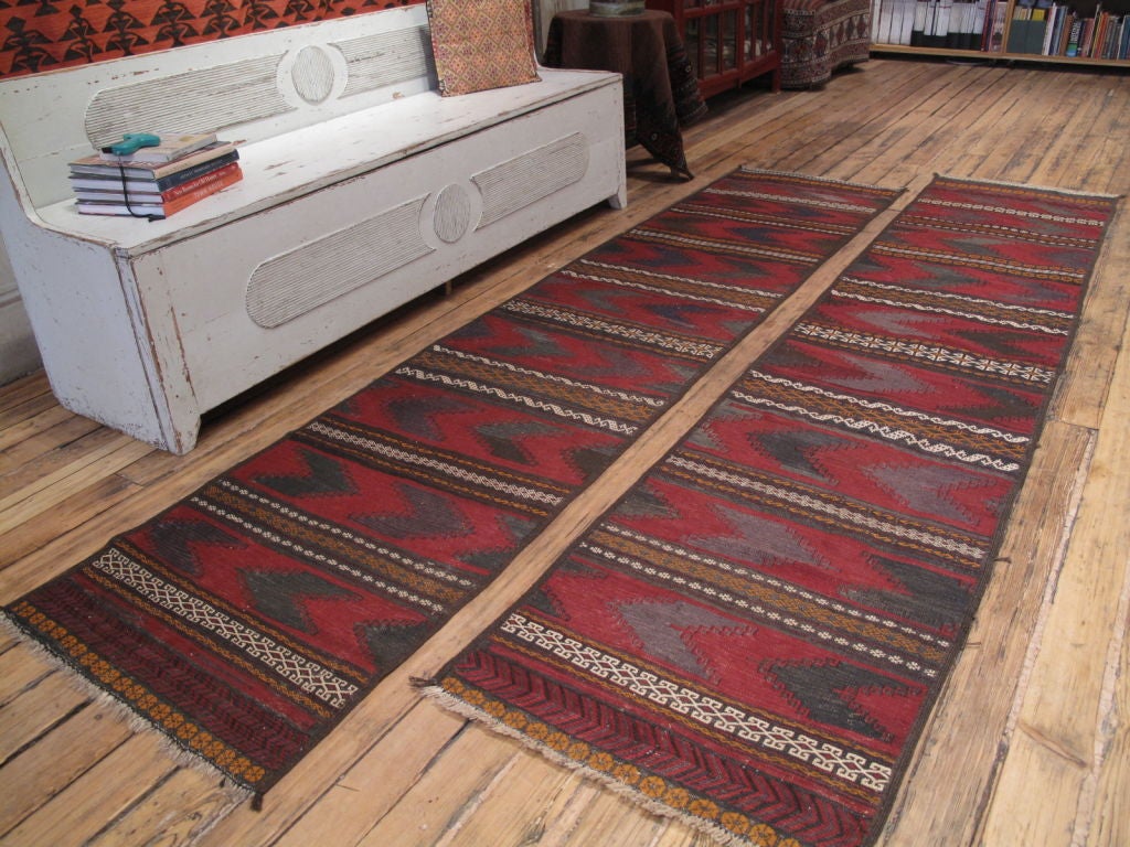 Pair of Baluch Kilim Runners