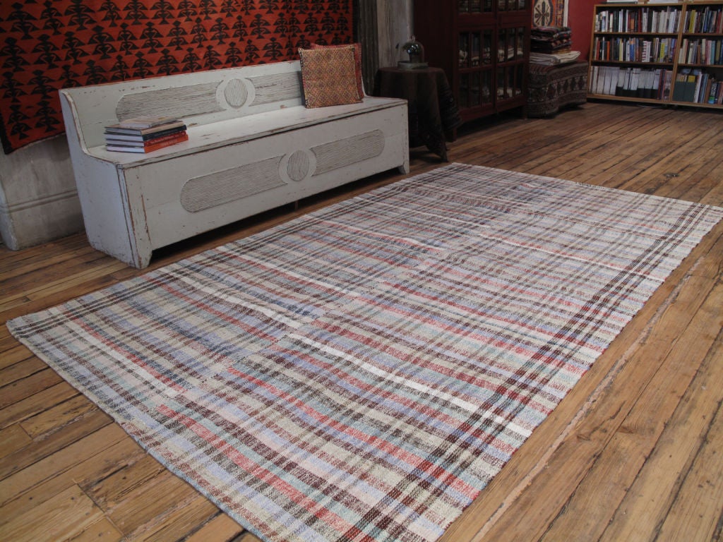 Pala Kilim rug. A lovely tribal floor cover rug, woven in two panels, using cotton, wool and goat hair.
