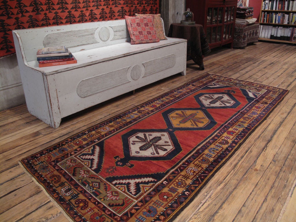 Yahyali rug. A very beautiful old Anatolian rug, in the typical long format. Rug has great, saturated colors, graceful proportions. Lovely example of Anatolian village weaving tradition.