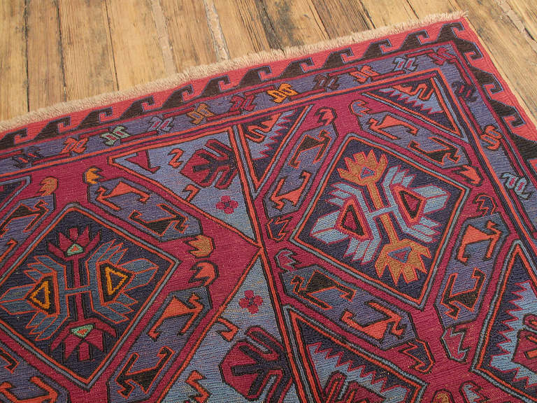 Hand-Woven Sumak Carpet