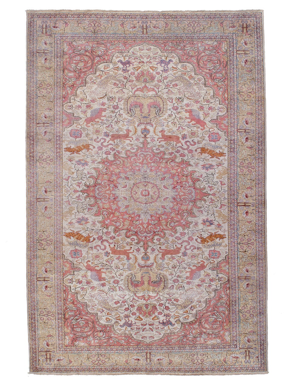 Cotton Kayseri "Hunting" Carpet