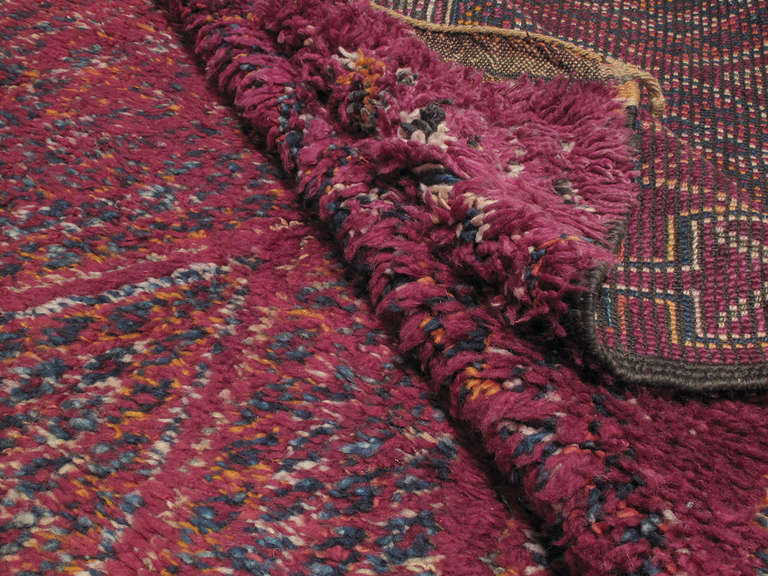 Hand-Knotted Beni Mguild Moroccan Berber Rug