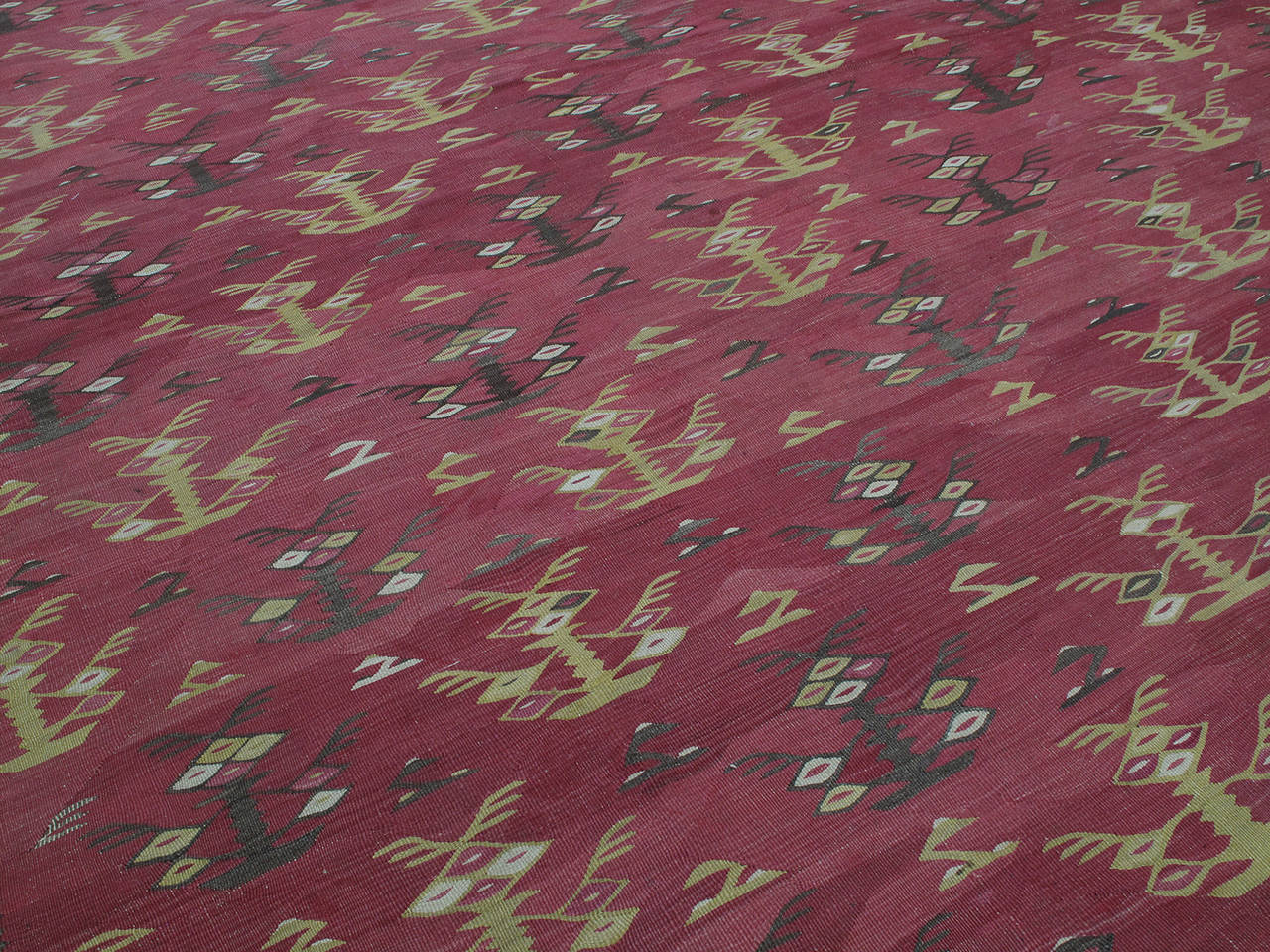 Very Large Antique Manastir Kilim In Good Condition In New York, NY