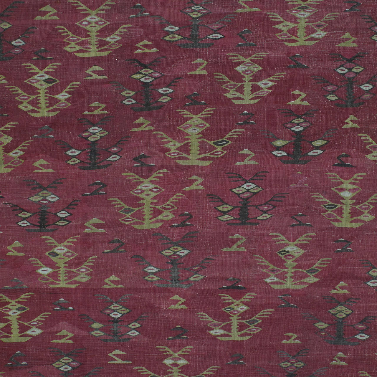 Macedonian Very Large Antique Manastir Kilim