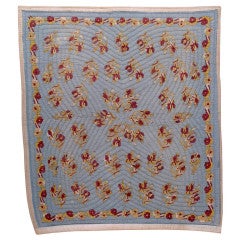 Vintage Old Turkish Quilt