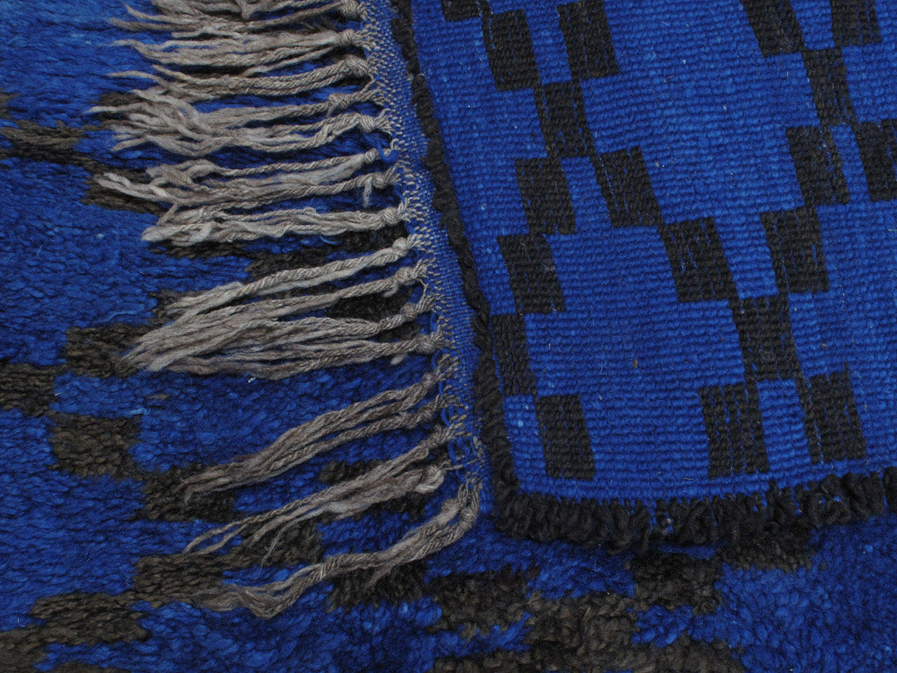 Blue Beni Mguild Moroccan Berber Rug 1