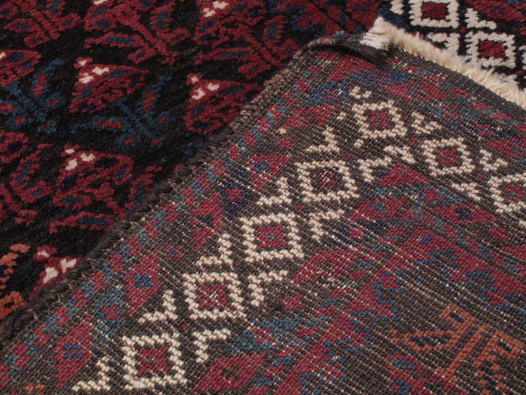 Wool Antique Baluch Small Rug