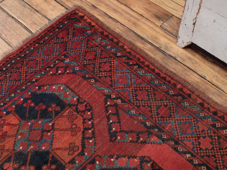 Antique Turkmen Carpet In Fair Condition In New York, NY