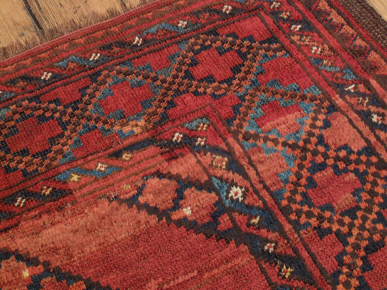 Wool Antique Turkmen Carpet