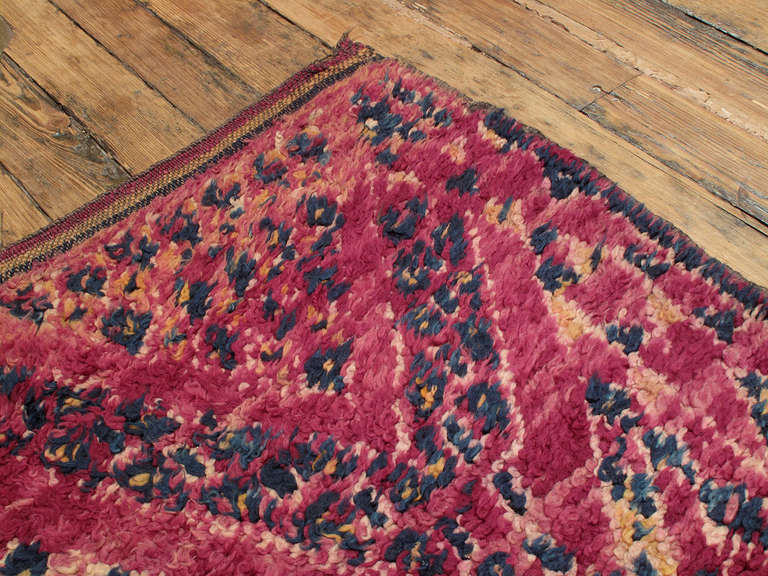 Hand-Knotted Beni Mguild Moroccan Berber Rug