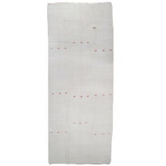 Jute Kilim with Red "Dragons"