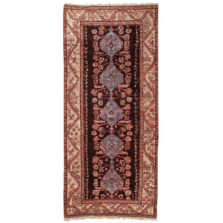 Antique Kula Long Rug in Angora For Sale