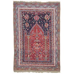Antique Oushak Prayer Rug
