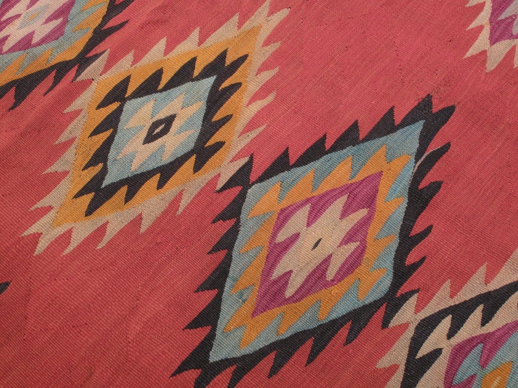 Balkan Kilim Rug In Good Condition For Sale In New York, NY